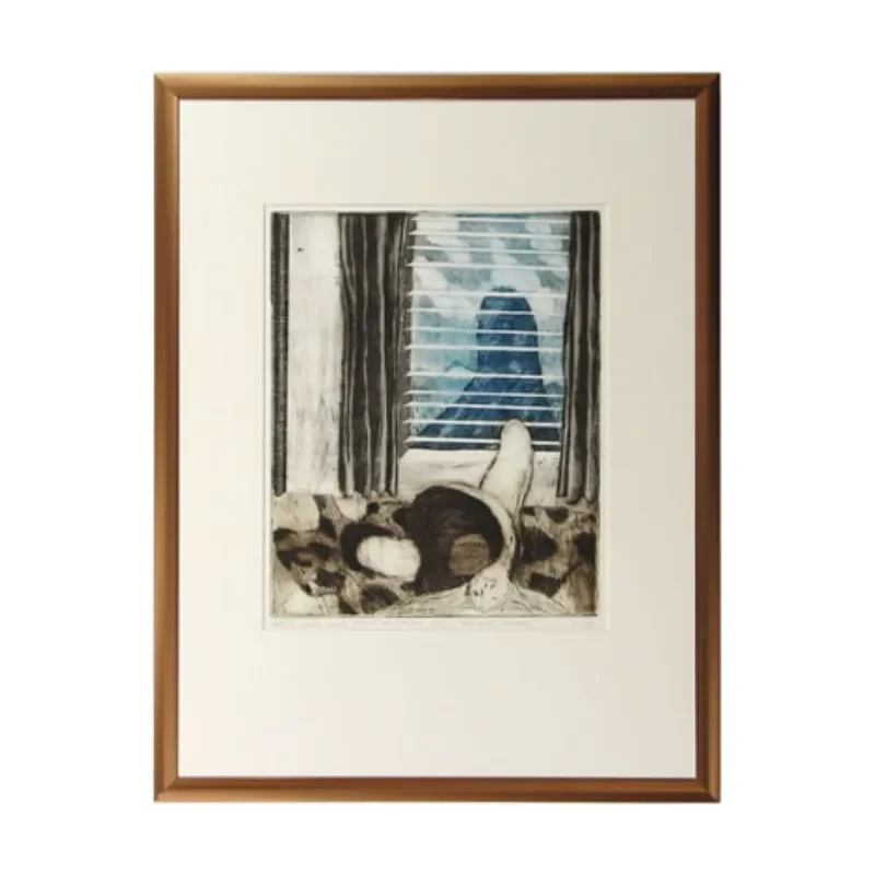 White room with black cur