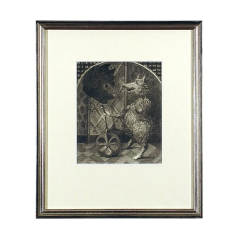 Dame met haar liefste spe