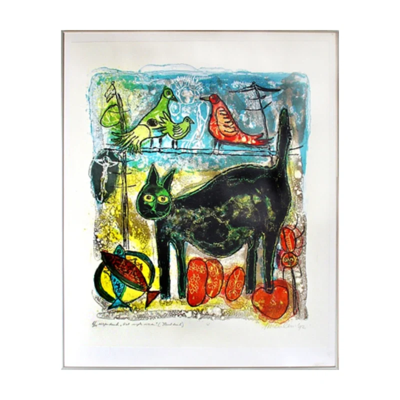 kat, vogels en vissen""