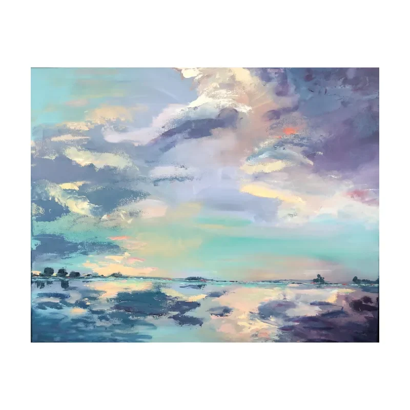 Roege luchten boven het R